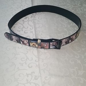 Never worn, Leather Cat Belt.